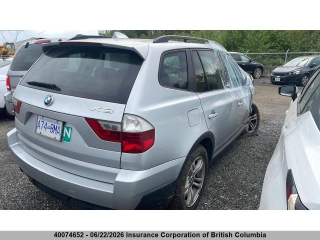 2007 Bmw X3 მანქანა იყიდება აუქციონზე, vin: WBXPC73427WE50579, აუქციონის ნომერი: 40074652