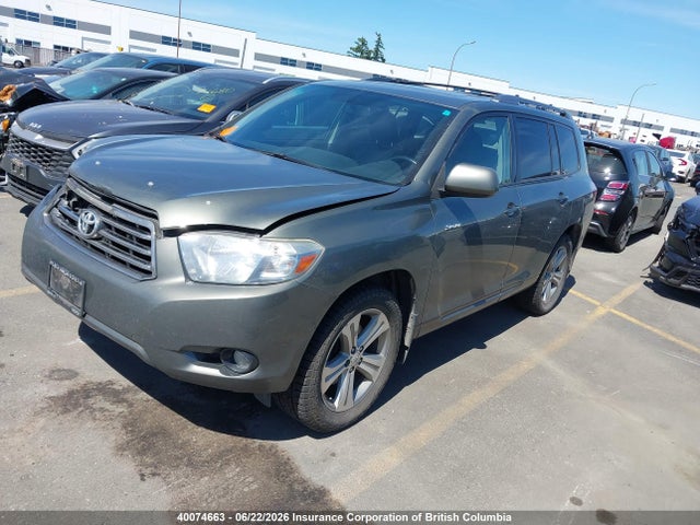 2010 Toyota Highlander Sport მანქანა იყიდება აუქციონზე, vin: 5TDEK3EHXAS004829, აუქციონის ნომერი: 40074663