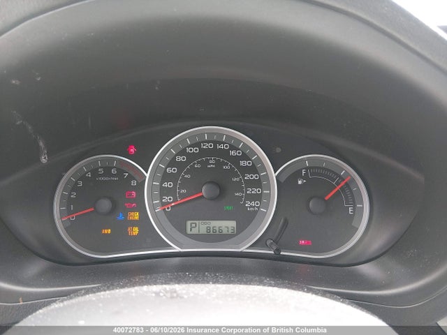 40072783 :رقم المزاد ، JF1GE61658H505301 vin ، 2008 Subaru Impreza 2.5i مزاد بيع