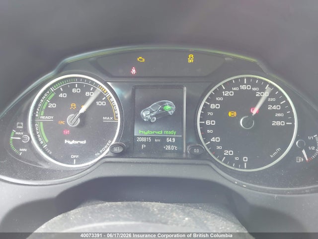 40073391 :رقم المزاد ، WA1C8CFP7DA058290 vin ، 2013 Audi Q5 Premium Hybrid مزاد بيع