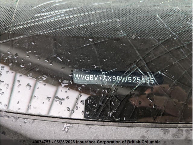 40074757 :رقم المزاد ، WVGBV7AX9BW525455 vin ، 2011 Volkswagen Tiguan S/se/sel مزاد بيع