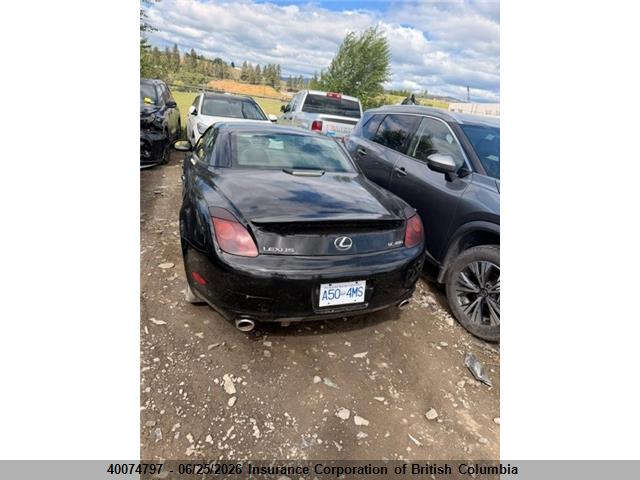 40074797 :رقم المزاد ، JTHFN48Y620001684 vin ، 2002 Lexus Sc 430 مزاد بيع