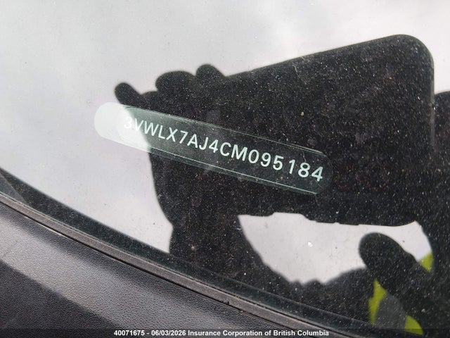 40071675 :رقم المزاد ، 3VWLX7AJ4CM095184 vin ، 2012 Volkswagen Jetta Sel مزاد بيع
