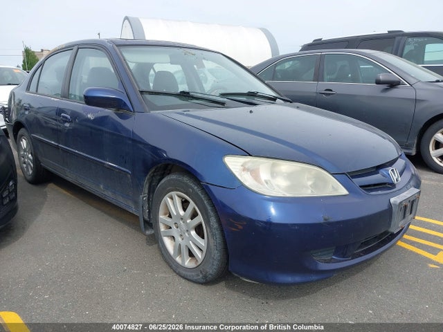 2005 Honda Civic მანქანა იყიდება აუქციონზე, vin: 2HGES156X5H026192, აუქციონის ნომერი: 40074827