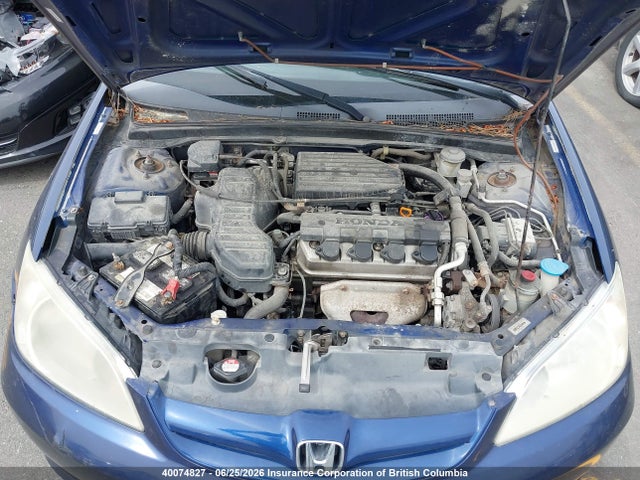 2005 Honda Civic მანქანა იყიდება აუქციონზე, vin: 2HGES156X5H026192, აუქციონის ნომერი: 40074827