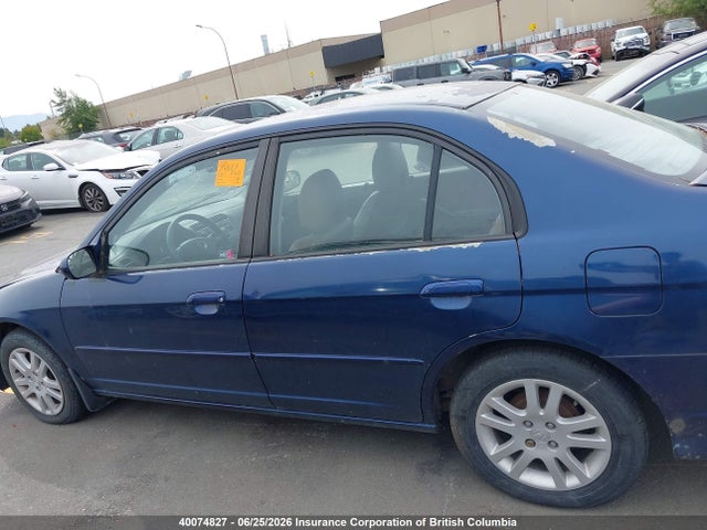 2005 Honda Civic მანქანა იყიდება აუქციონზე, vin: 2HGES156X5H026192, აუქციონის ნომერი: 40074827