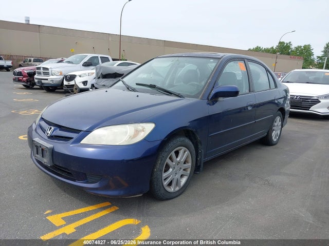 2005 Honda Civic მანქანა იყიდება აუქციონზე, vin: 2HGES156X5H026192, აუქციონის ნომერი: 40074827