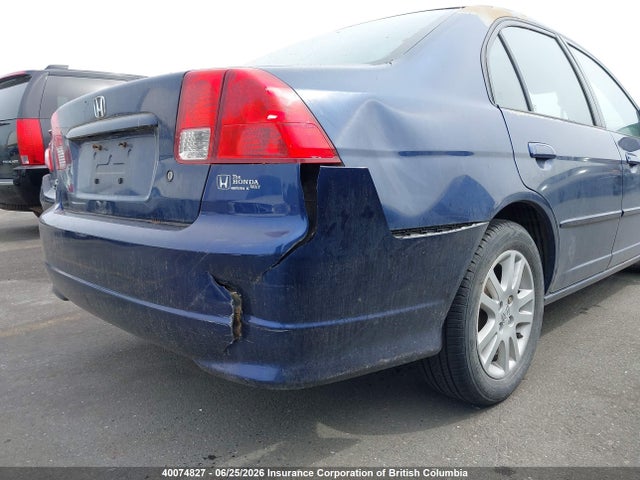 2005 Honda Civic მანქანა იყიდება აუქციონზე, vin: 2HGES156X5H026192, აუქციონის ნომერი: 40074827