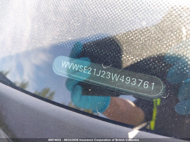 40074832 :رقم المزاد ، WVWSE21J23W493761 vin ، 2003 Volkswagen Jetta مزاد بيع