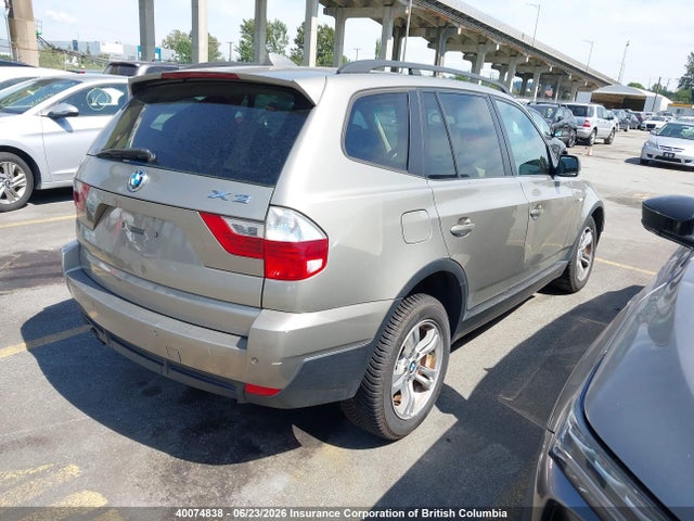 2007 Bmw X3 მანქანა იყიდება აუქციონზე, vin: WBXPC73417WE50931, აუქციონის ნომერი: 40074838