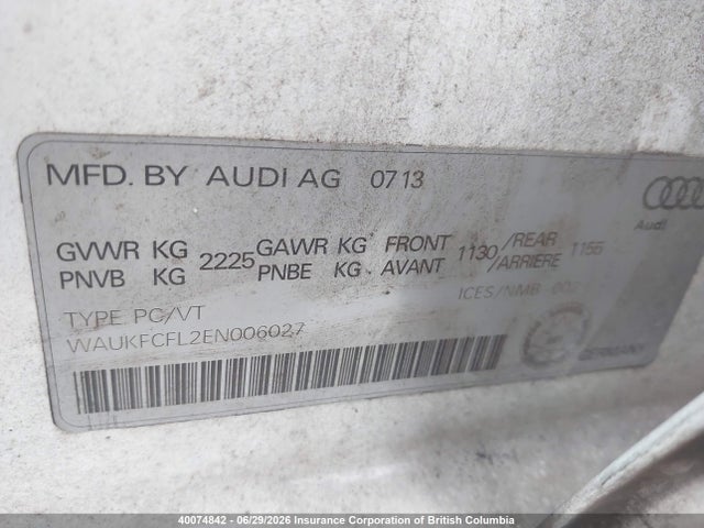 Audi A4 2014 WAUKFCFL2EN006027 Image 9