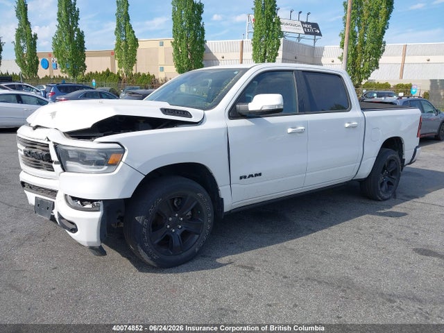 40074852 :رقم المزاد ، 1C6SRFVT2NN478586 vin ، 2022 Ram 1500 Sport مزاد بيع