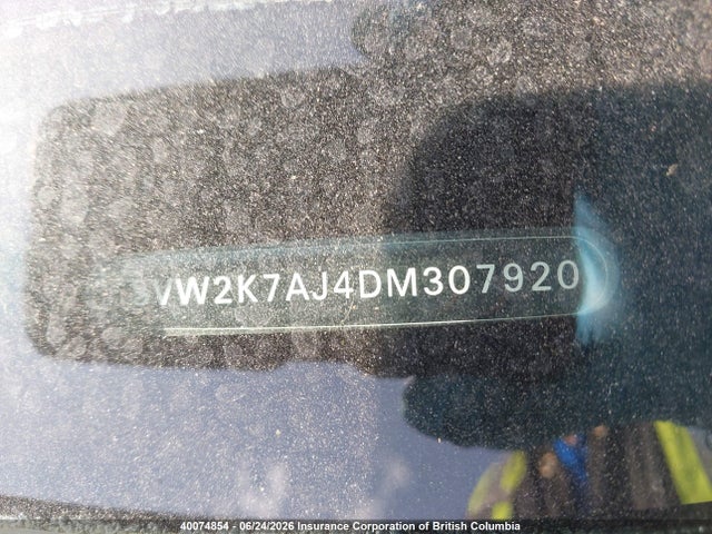 Aukcja sprzedaży 2013 Volkswagen Jetta, vin: 3VW2K7AJ4DM307920, numer aukcji: 40074854