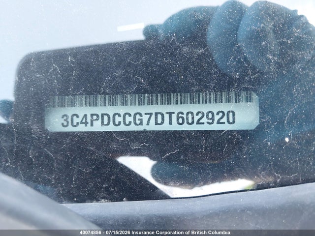 Продажа на аукционе авто 2013 Dodge Journey Sxt, vin: 3C4PDCCG7DT602920, номер лота: 40074856
