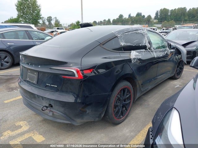 Aukcja sprzedaży 2025 Tesla Model 3 Long Range, vin: 5YJ3E1EB6SF910495, numer aukcji: 40074880