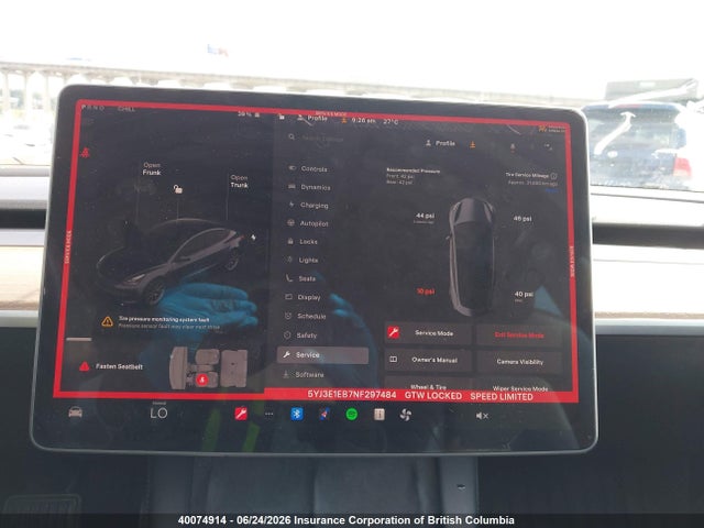 2022 Tesla Model 3 მანქანა იყიდება აუქციონზე, vin: 5YJ3E1EB7NF297484, აუქციონის ნომერი: 40074914