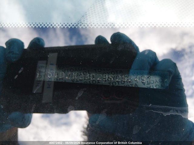 Aukcja sprzedaży 2009 Toyota Sienna Ce/le, vin: 5TDZK23C29S252491, numer aukcji: 40072452