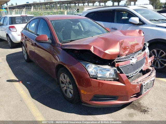 Продаж на аукціоні авто 2013 Chevrolet Cruze Lt, vin: 1G1PC5SB8D7216119, номер лоту: 40071239