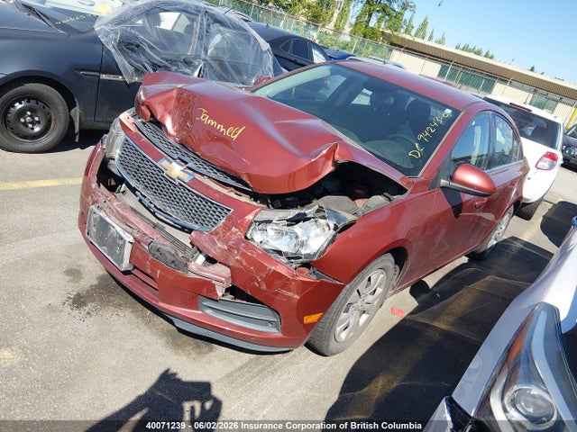 2013 Chevrolet Cruze Lt მანქანა იყიდება აუქციონზე, vin: 1G1PC5SB8D7216119, აუქციონის ნომერი: 40071239