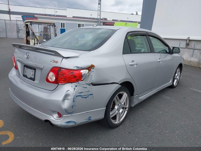 2009 Toyota Corolla Xrs მანქანა იყიდება აუქციონზე, vin: 2T1BE40E89C003678, აუქციონის ნომერი: 40074918