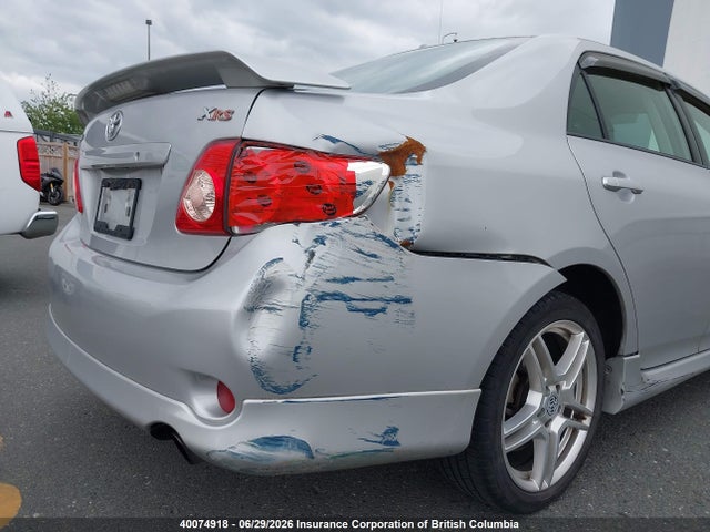 2009 Toyota Corolla Xrs მანქანა იყიდება აუქციონზე, vin: 2T1BE40E89C003678, აუქციონის ნომერი: 40074918