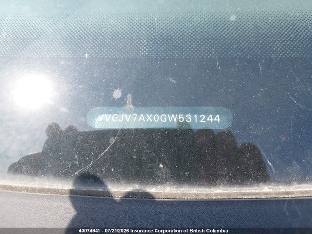 Продажа на аукционе авто 2016 Volkswagen Tiguan Comfort/high/r-line/sp Ed, vin: WVGJV7AX0GW531244, номер лота: 40074941