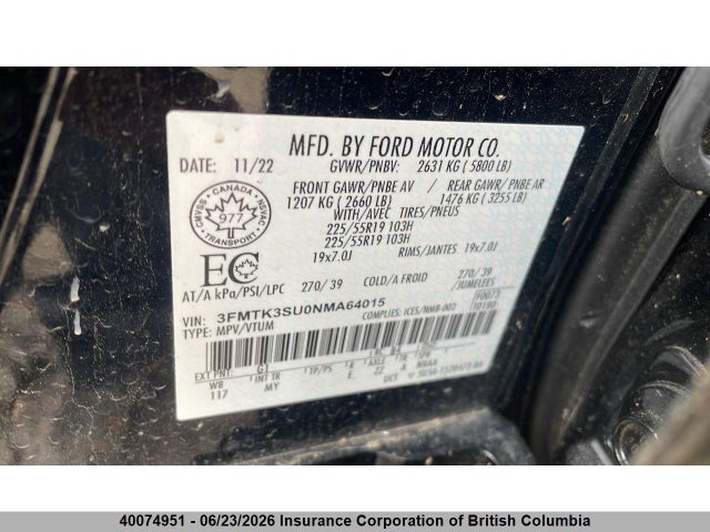 Ford Mustang Mach-e Premium 2022 3FMTK3SU0NMA64015 Image 14