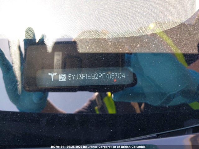 Aukcja sprzedaży 2023 Tesla Model 3, vin: 5YJ3E1EB2PF415704, numer aukcji: 40070151