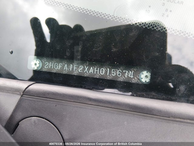 2010 Honda Civic Dx მანქანა იყიდება აუქციონზე, vin: 2HGFA1F2XAH015674, აუქციონის ნომერი: 40070336