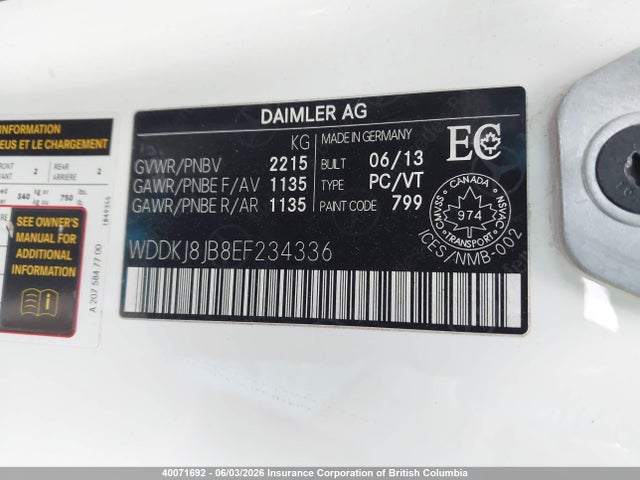 Продажа на аукционе авто 2014 Mercedes-benz E 350 4matic, vin: WDDKJ8JB8EF234336, номер лота: 40071692