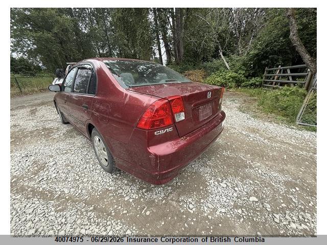 2005 Honda Civic მანქანა იყიდება აუქციონზე, vin: 2HGES16335H034834, აუქციონის ნომერი: 40074975