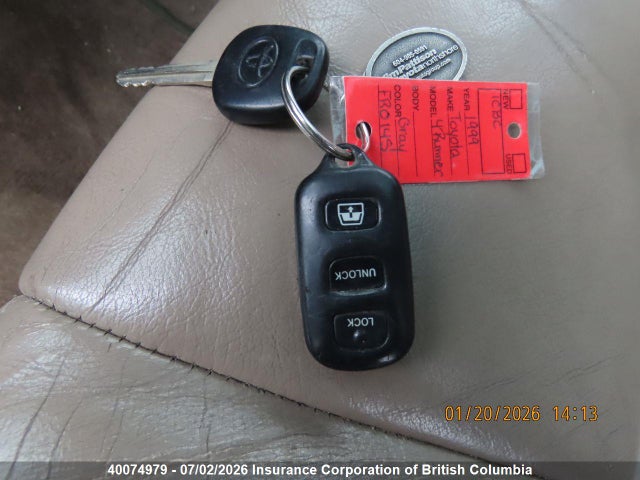 1999 Toyota 4runner Limited მანქანა იყიდება აუქციონზე, vin: JT3HN87R6X9030136, აუქციონის ნომერი: 40074979