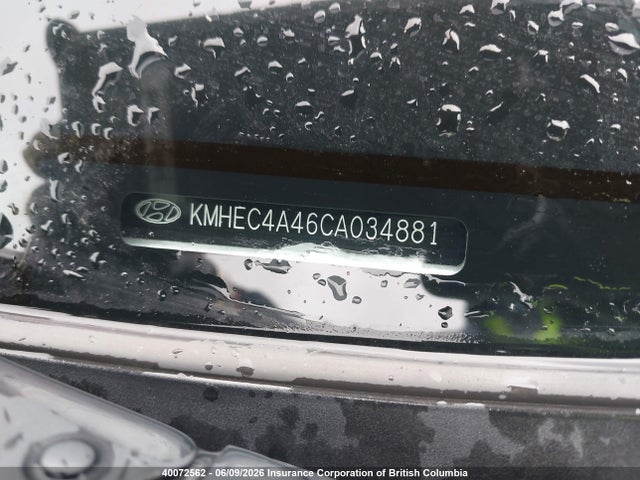 40072562 :رقم المزاد ، KMHEC4A46CA034881 vin ، 2012 Hyundai Sonata Hybrid Hybrid مزاد بيع