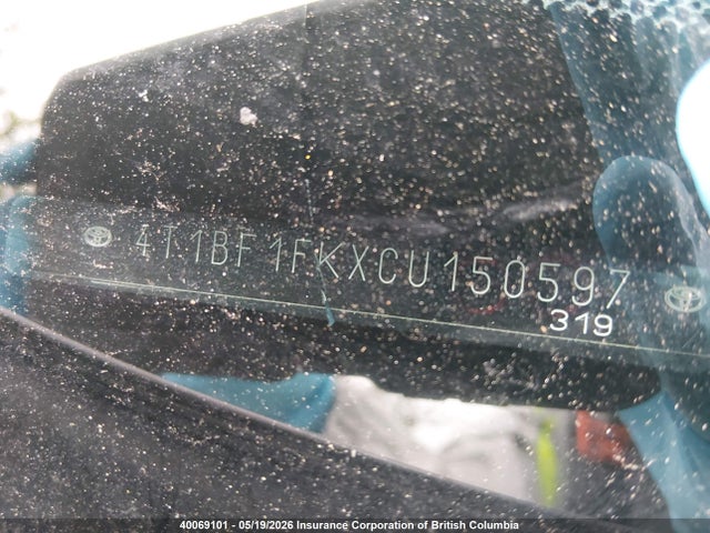 Aukcja sprzedaży 2012 Toyota Camry Se/le/xle, vin: 4T1BF1FKXCU150597, numer aukcji: 40069101