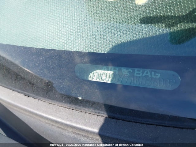 40071304 :رقم المزاد ، 1FMCU9D77AKD36002 vin ، 2010 Ford Escape Xlt مزاد بيع