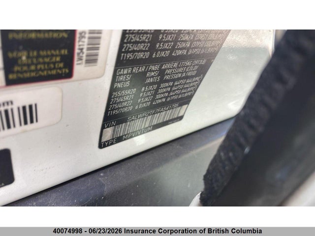 SALWR2TF7FA541795 Land Rover Range Rover Sport V8 Supercharged