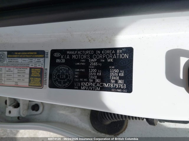 Auction sale of the 2021 Kia Sportage Ex, vin: KNDPNCAC7M7879763, lot number: 40074125