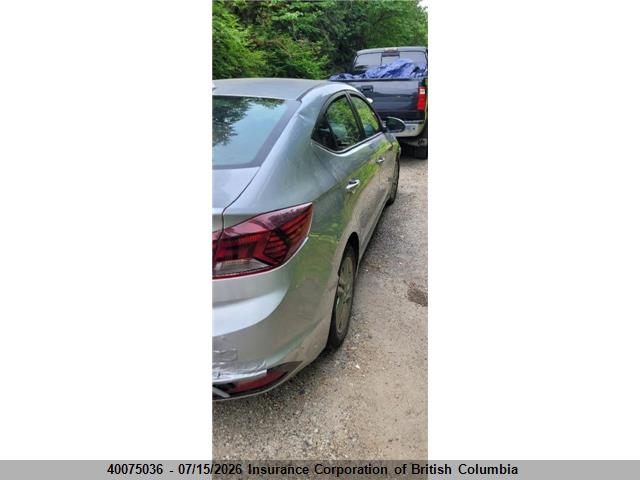 40075036 :رقم المزاد ، KMHD84LF2LU108565 vin ، 2020 Hyundai Elantra Sel/value/limited مزاد بيع