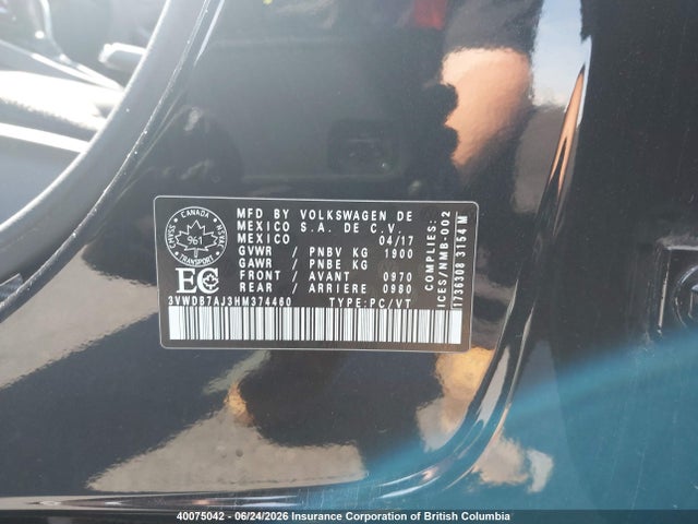 Volkswagen Jetta 2017 3VWDB7AJ3HM374460 Image 9