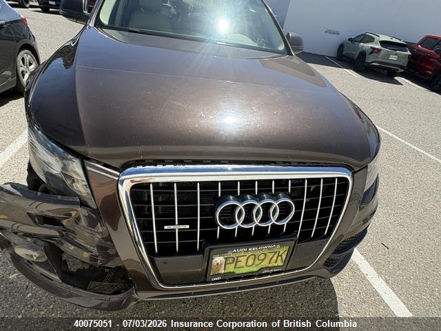 40075051 :رقم المزاد ، WA1DKAFP6CA029758 vin ، 2012 Audi Q5 مزاد بيع