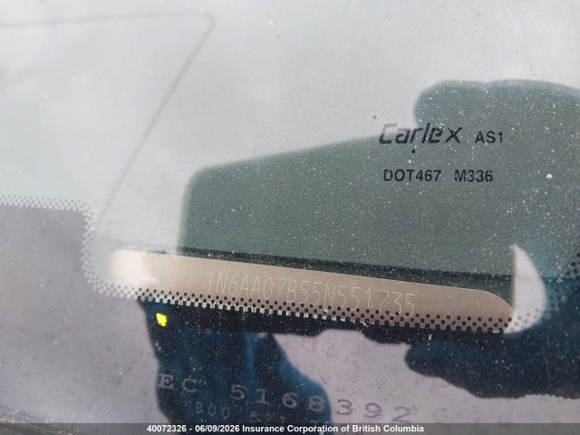 2005 Nissan Titan Xe/se/le მანქანა იყიდება აუქციონზე, vin: 1N6AA07B55N551735, აუქციონის ნომერი: 40072326