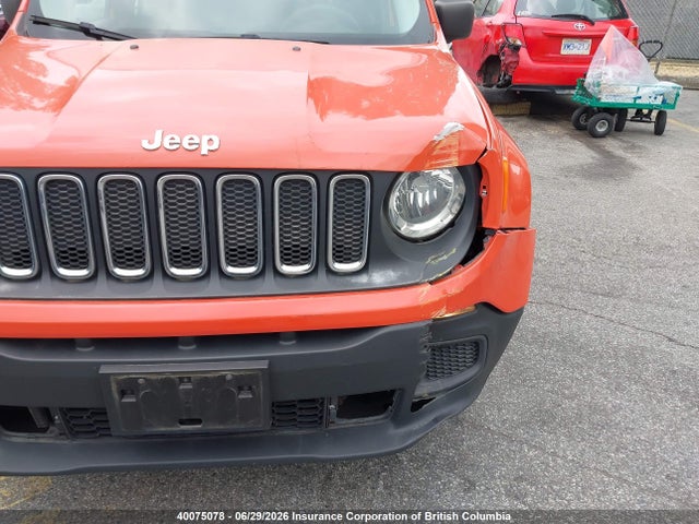 Продаж на аукціоні авто 2016 Jeep Renegade Sport, vin: ZACCJBAT2GPE24721, номер лоту: 40075078