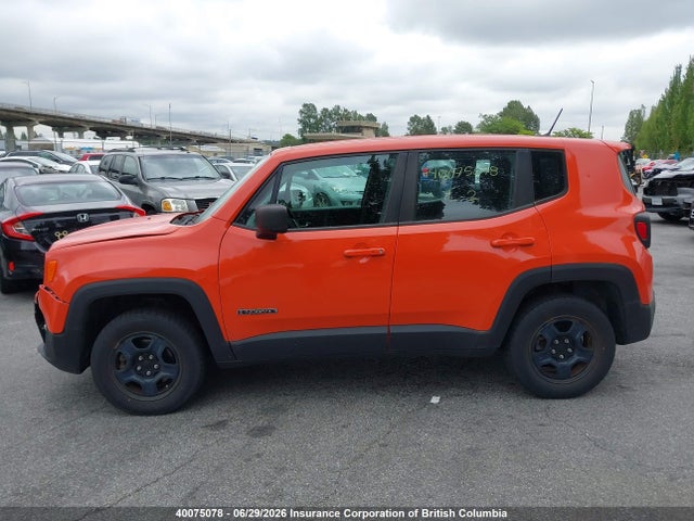 Продаж на аукціоні авто 2016 Jeep Renegade Sport, vin: ZACCJBAT2GPE24721, номер лоту: 40075078