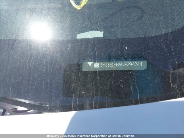 Tesla MODEL 3 2022 5YJ3E1EB5NF294244 Image 9