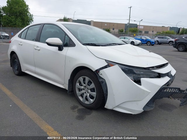 40075113 :رقم المزاد ، 5YFBPRBE3LP010629 vin ، 2020 Toyota Corolla Le مزاد بيع