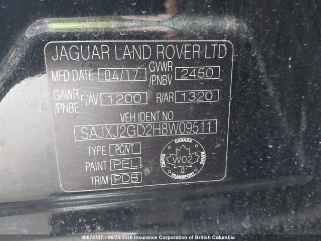 SAJXJ2GD2H8W09511 Jaguar Xjl Portfolio