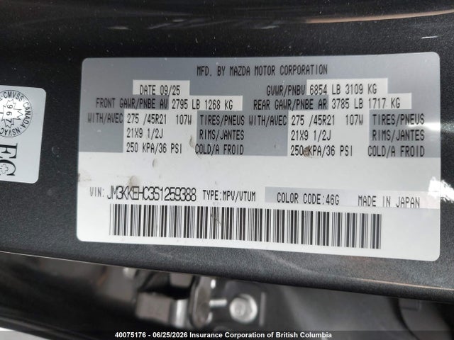 Mazda Cx-90 Premium Plus 2025 JM3KKEHC3S1259388 Image 9
