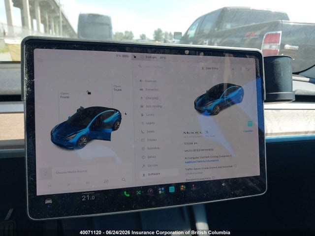 2021 Tesla Model 3 მანქანა იყიდება აუქციონზე, vin: 5YJ3E1EA1MF031609, აუქციონის ნომერი: 40071120
