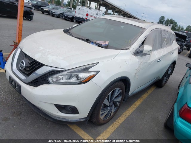 Aukcja sprzedaży 2016 Nissan Murano S/sl/sv/platinum, vin: 5N1AZ2MH7GN138018, numer aukcji: 40075229