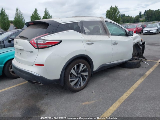 Aukcja sprzedaży 2016 Nissan Murano S/sl/sv/platinum, vin: 5N1AZ2MH7GN138018, numer aukcji: 40075229